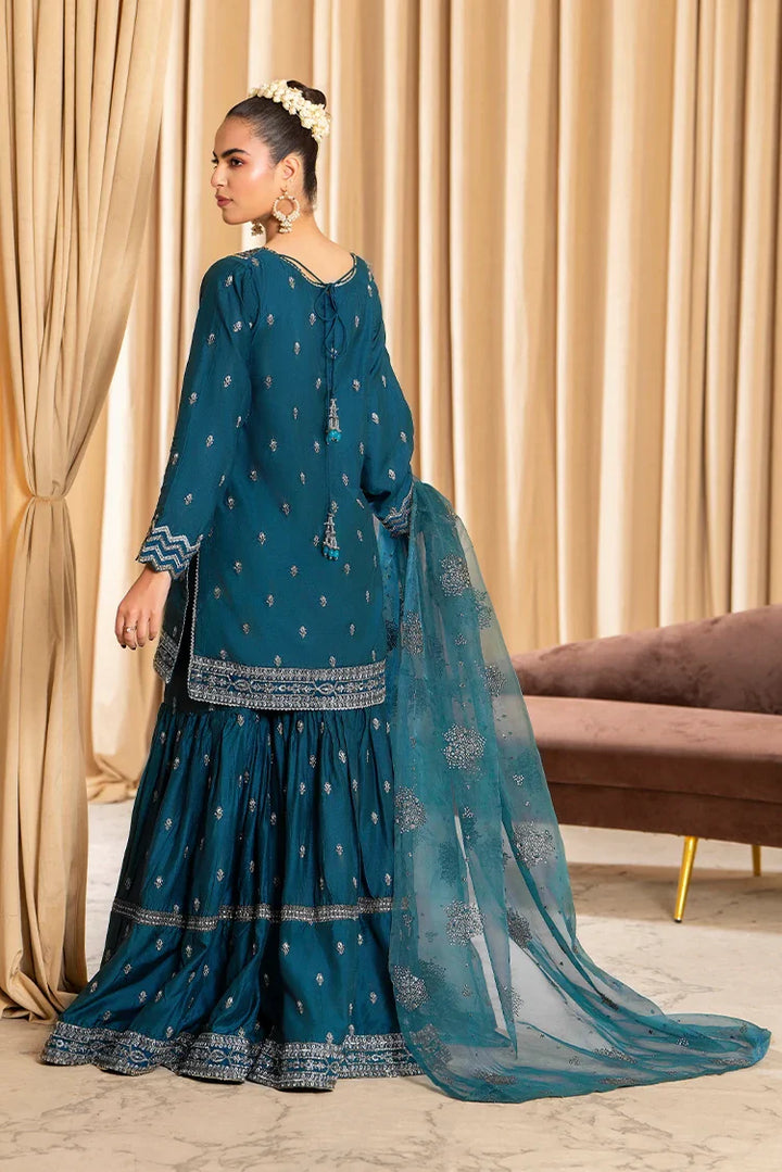 Ellena | Pret Dresses | 3-PC Stitched Embroidered Suit 815BLS - Official Ellena stockist in UK - Sakeena London