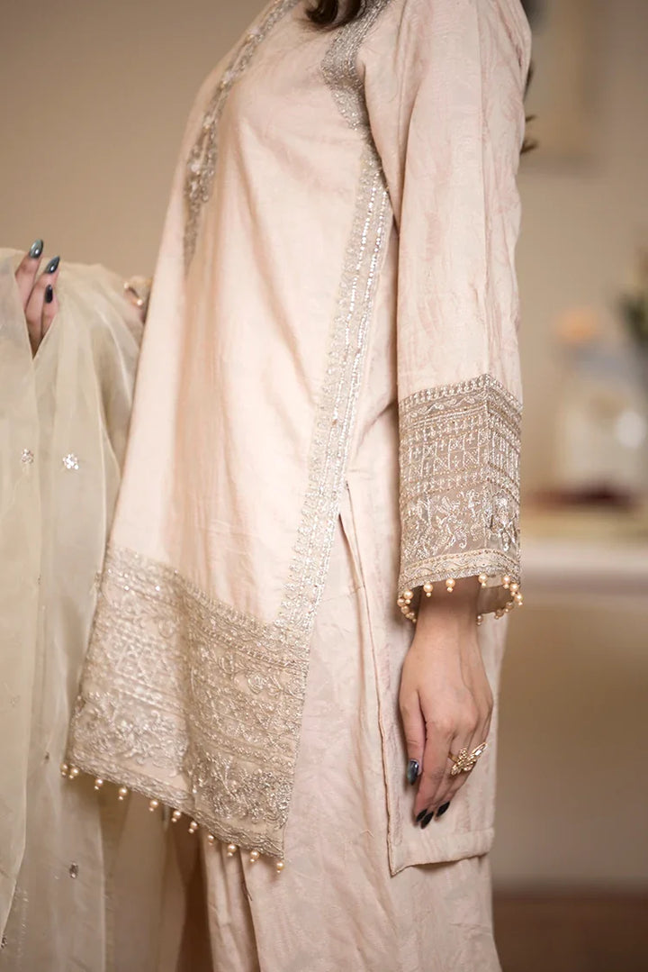 Ellena | Pret Dresses | 3-PC Stitched Embroidered Suit 972SKM - Official Ellena stockist in UK - Sakeena London