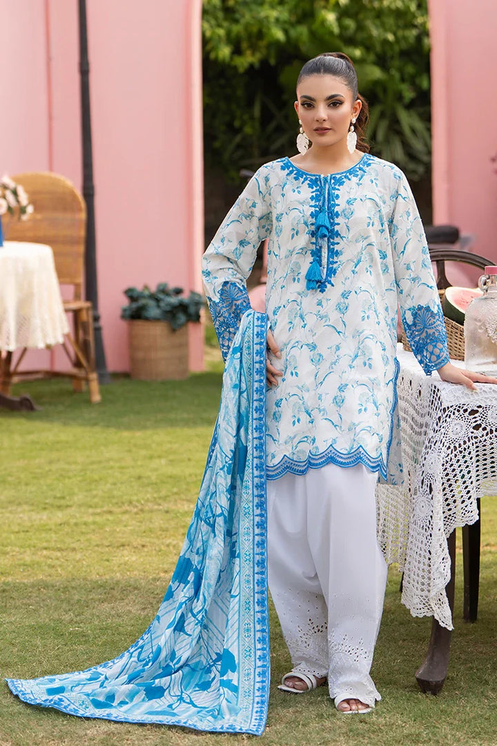 Ellena | Pret Dresses | 3-PC Stitched Embroidered Suit 978WHS - Official Ellena stockist in UK - Sakeena London