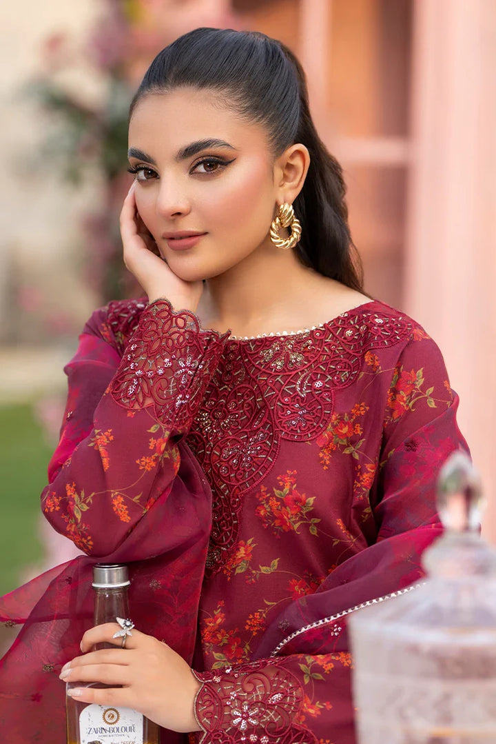 Ellena | Pret Dresses | 3-PC Stitched Embroidered Suit 994MRS - Official Ellena stockist in UK - Sakeena London