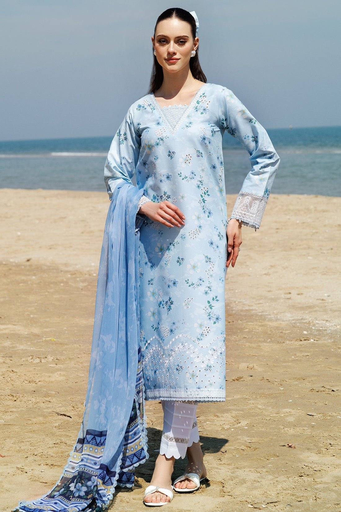 Farasha | Printed Essentials | Moonlit Blue - Official Farasha stockist in UK - Sakeena London