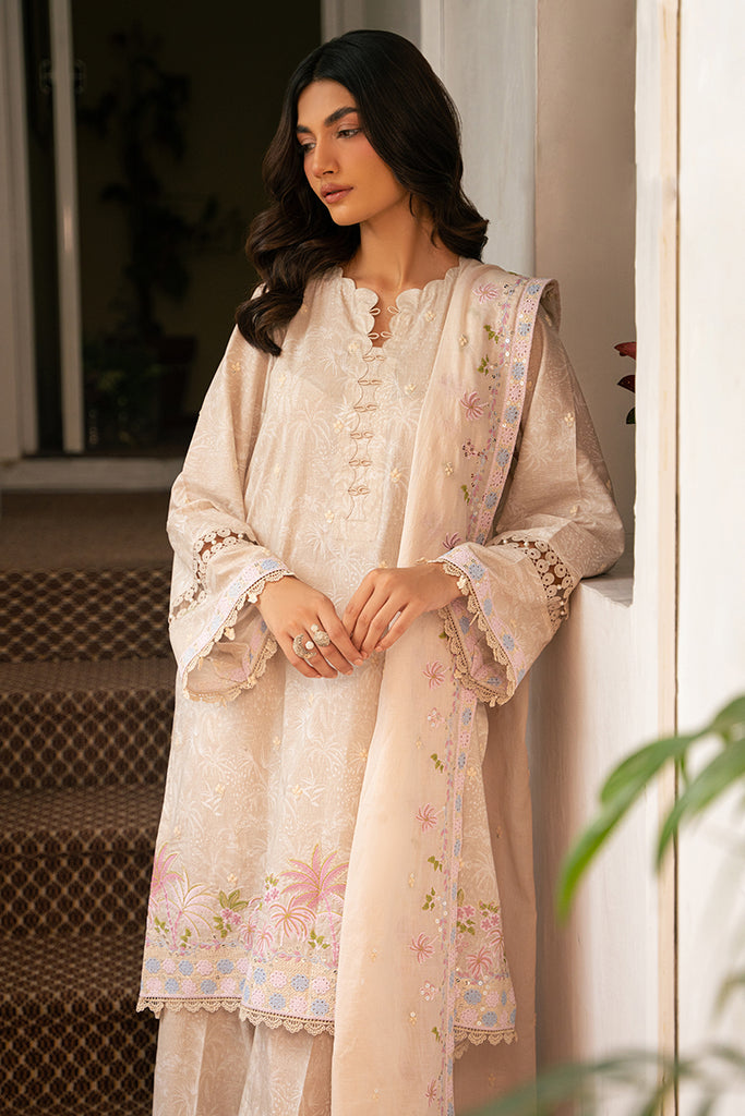 Cross Stitch | Mahiri Embroidered Lawn 24 | ASHEN AURA - Official Cross Stitch stockist in UK - Sakeena London