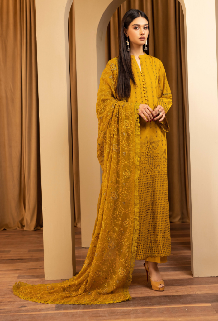 Humdum | Elegant Chikankari 25 | D05 - Official Humdum stockist in UK - Sakeena London
