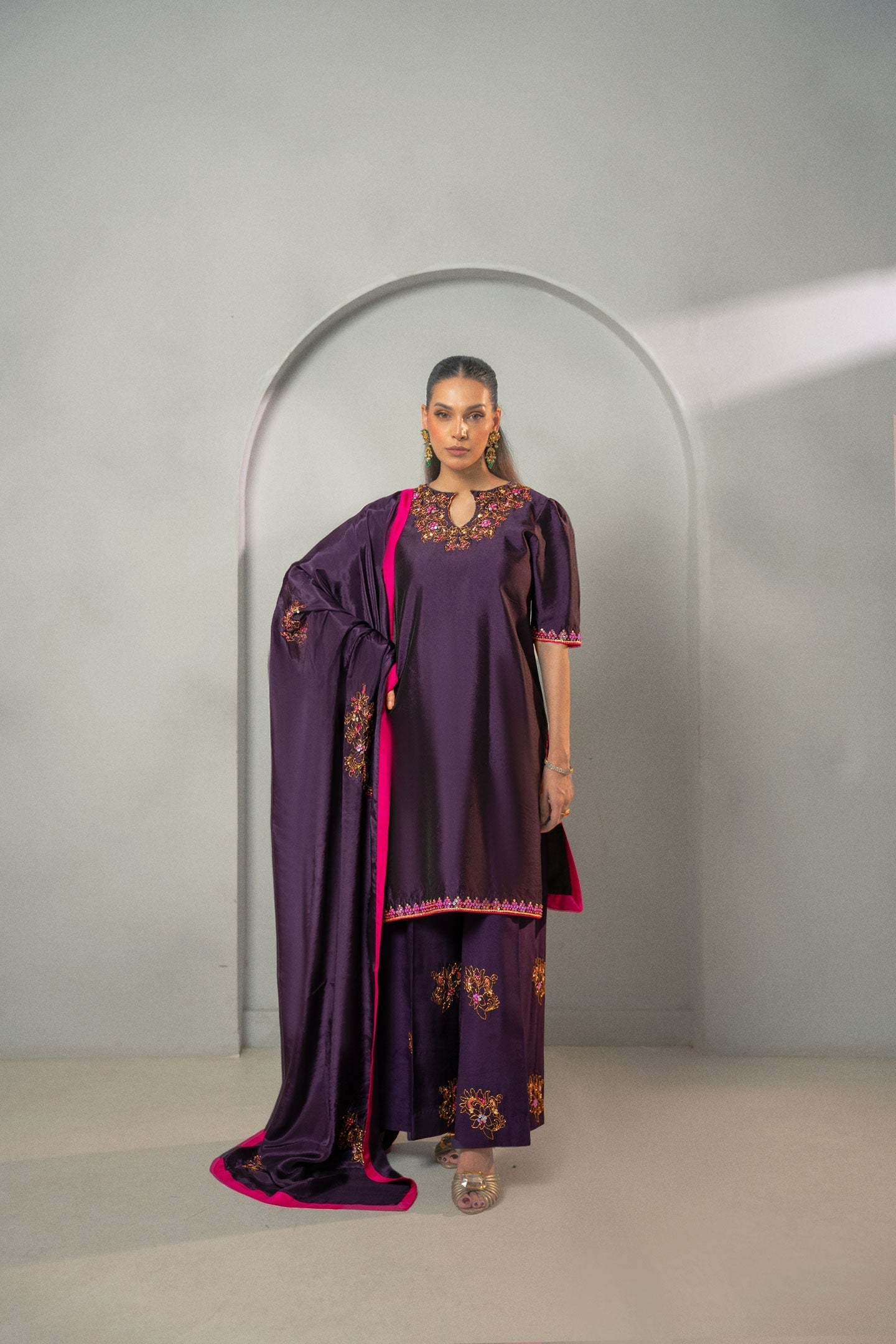 Fozia Khalid | Dilkash Festive Wear 25 | Zarqash - Official Fozia Khalid stockist in UK - Sakeena London