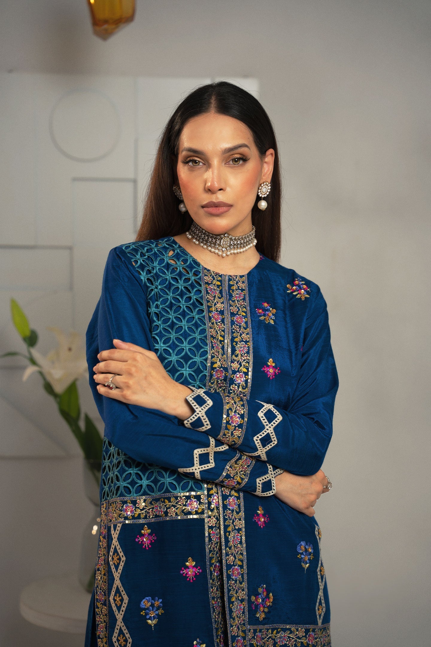 Fozia Khalid | Dilkash Festive Wear 25 | Laraib - Official Fozia Khalid stockist in UK - Sakeena London