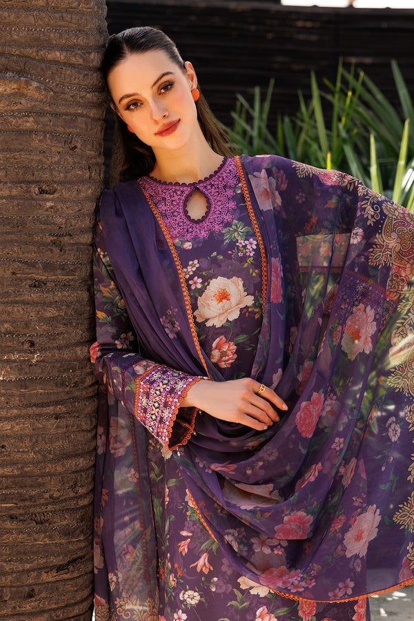 Farasha | Printed Essentials | Majestic Purple - Official Farasha stockist in UK - Sakeena London