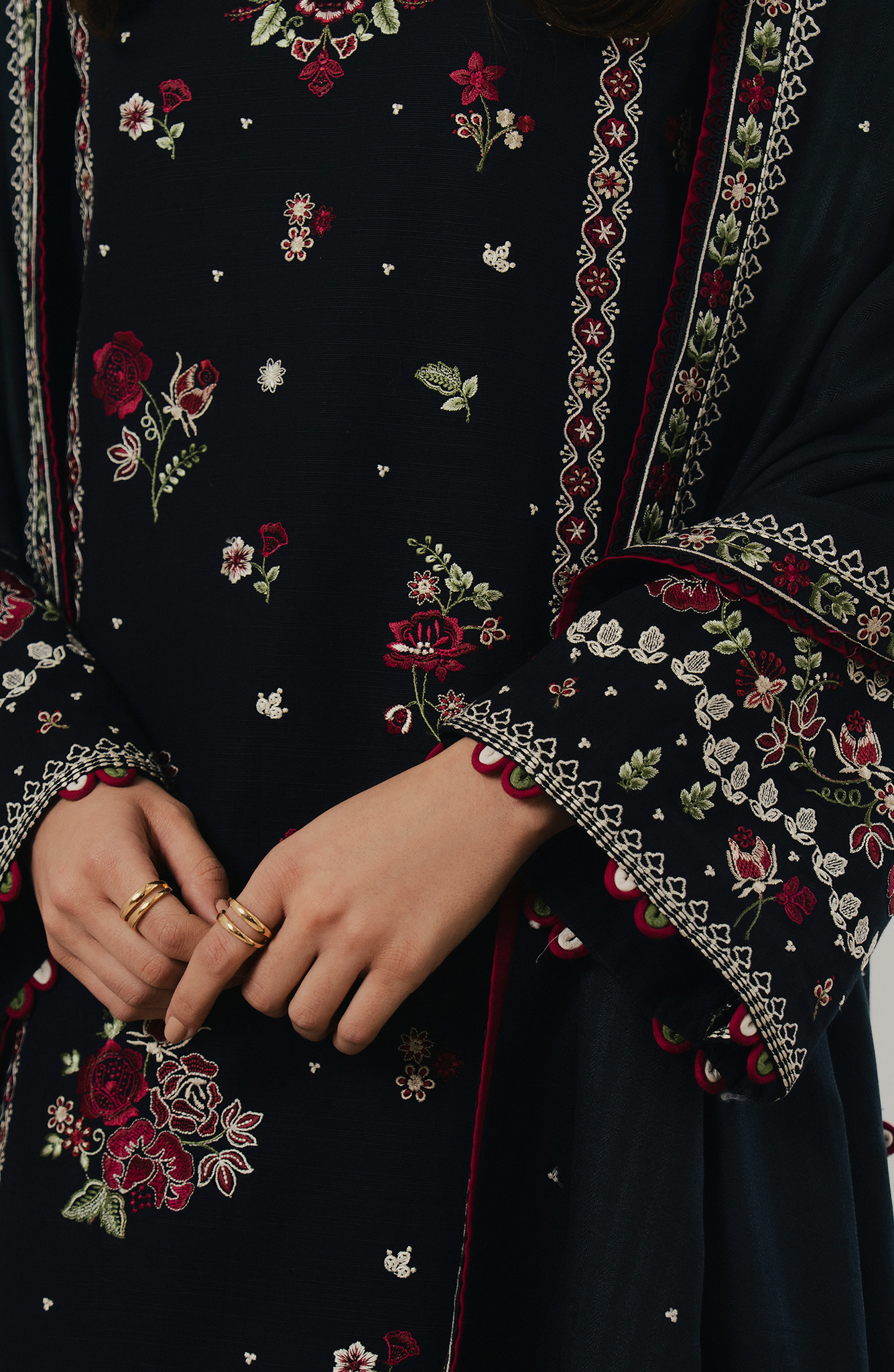 Seran | Winter Embroidered 25 | Noirelle - Official Seran stockist in UK - Sakeena London