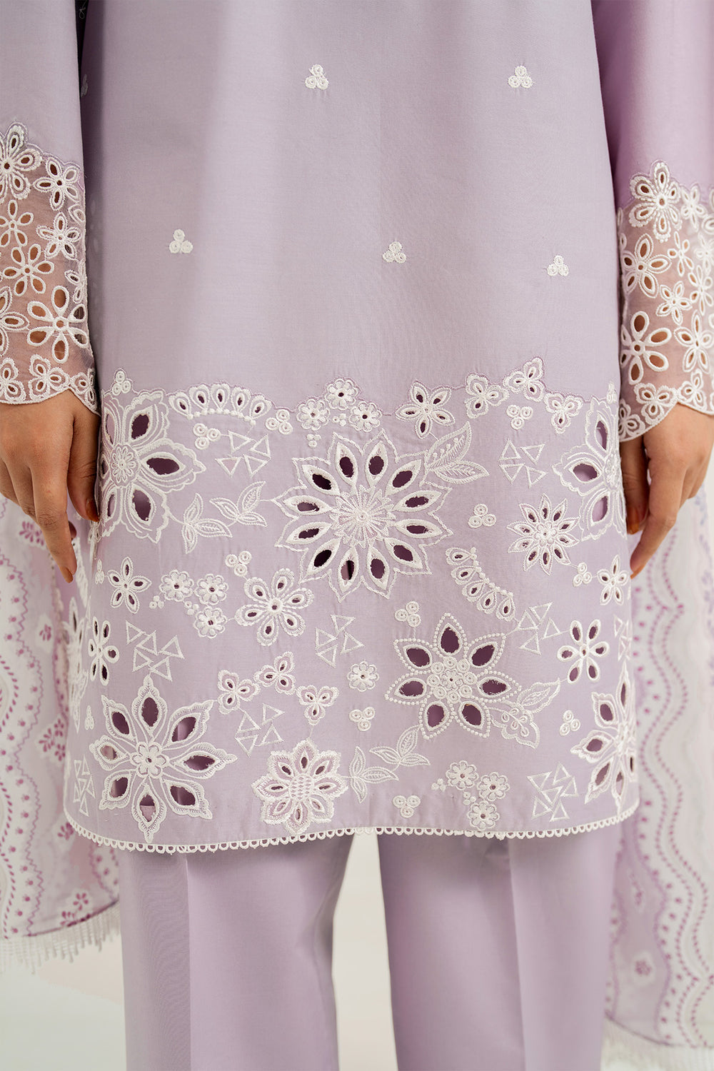 Farasha | Thread Lines Embroidered | Pastel Haze - Official Farasha stockist in UK - Sakeena London