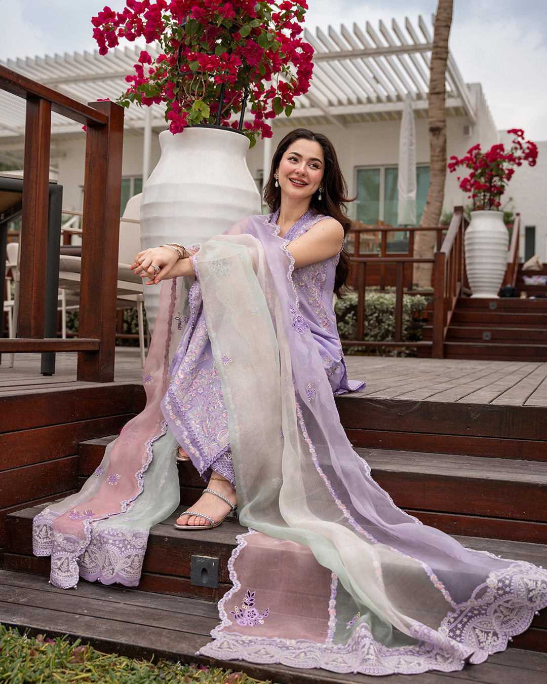 Faiza Saqlain | Aya Luxury Lawn 26' | Suela