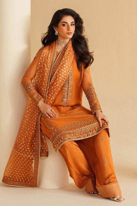Naqshi | Feemora Organza Raw Silk | Yameen - Official Naqshi stockist in UK - Sakeena London