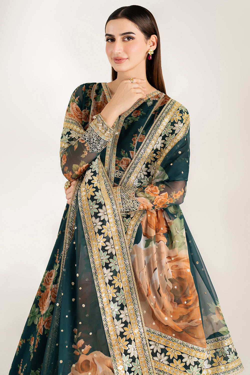 Farasha | Fiorella Formals | Teal Passion - Official Farasha stockist in UK - Sakeena London