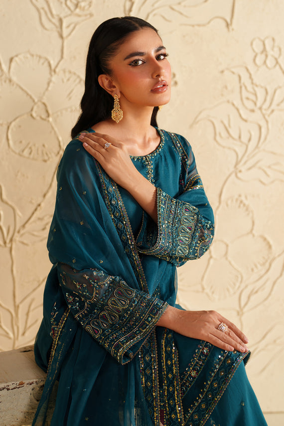 Naqshi | Feemora Organza Raw Silk | Rahmir - Official Naqshi stockist in UK - Sakeena London
