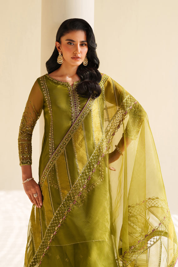 Naqshi | Feemora Organza Raw Silk | Feeha - Official Naqshi stockist in UK - Sakeena London