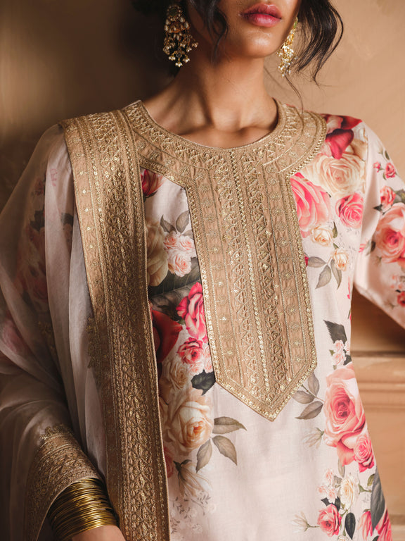 Humjoli | Luxury Collection | Beige Rose - Official Humjoli stockist in UK - Sakeena London