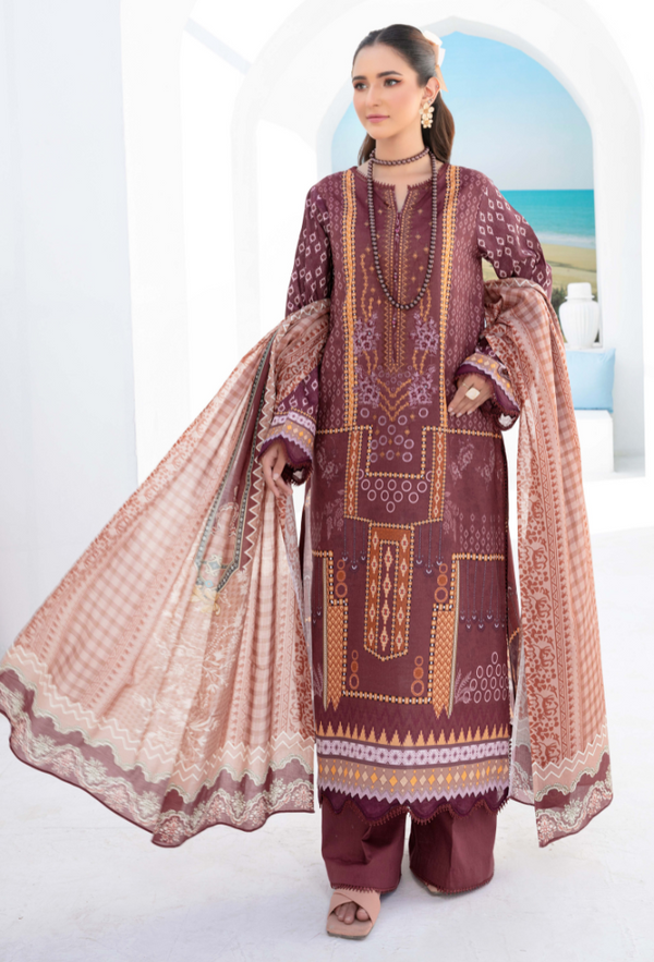 Humdum | Saira Bano Lawn 24 | D07 - Official HumDum stockist in UK - Sakeena London