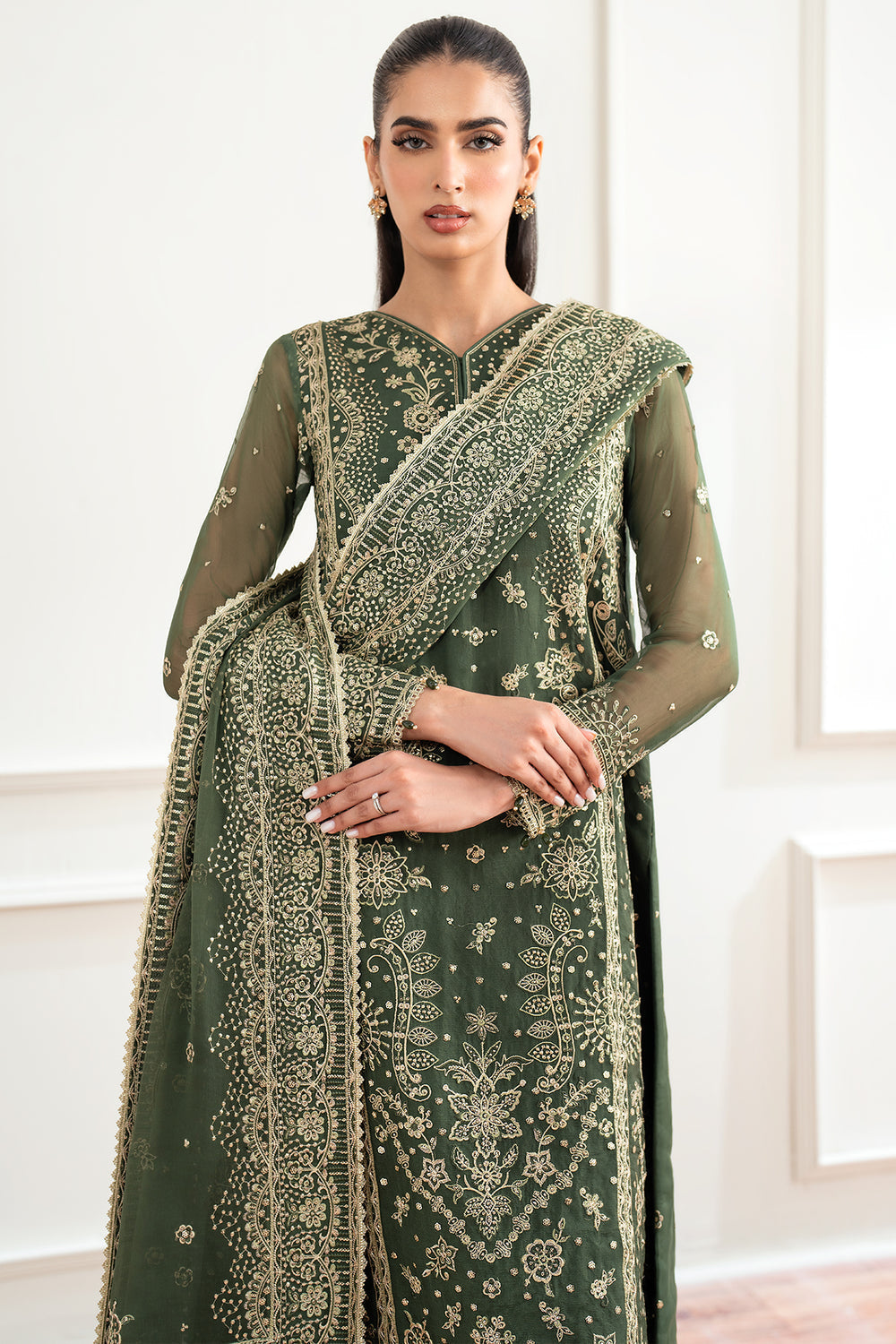Farasha | Essence Formals 25 | Muted Moss - Official Farasha stockist in UK - Sakeena London