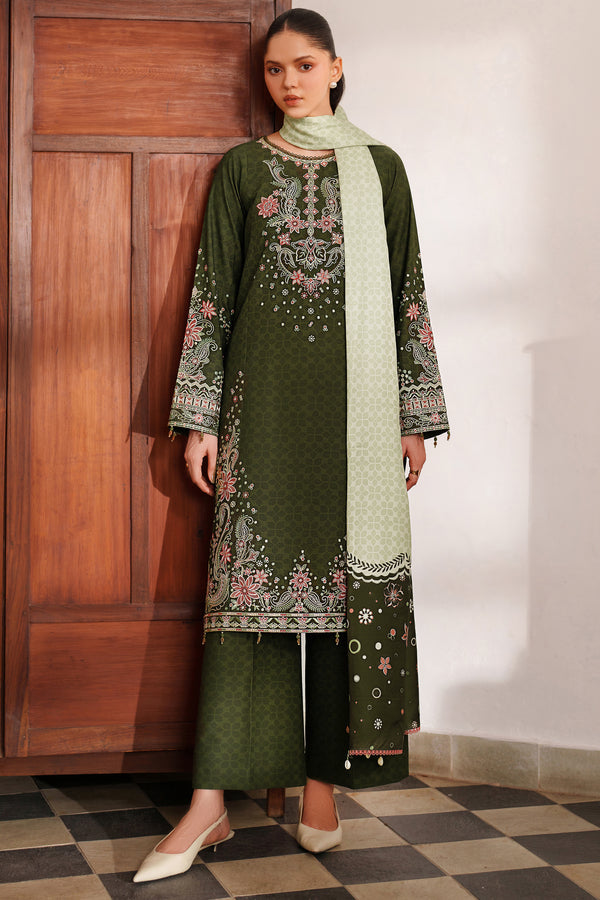 Farasha | Meline Premium Viscose 25 | Olive Drape - Official Farasha stockist in UK - Sakeena London
