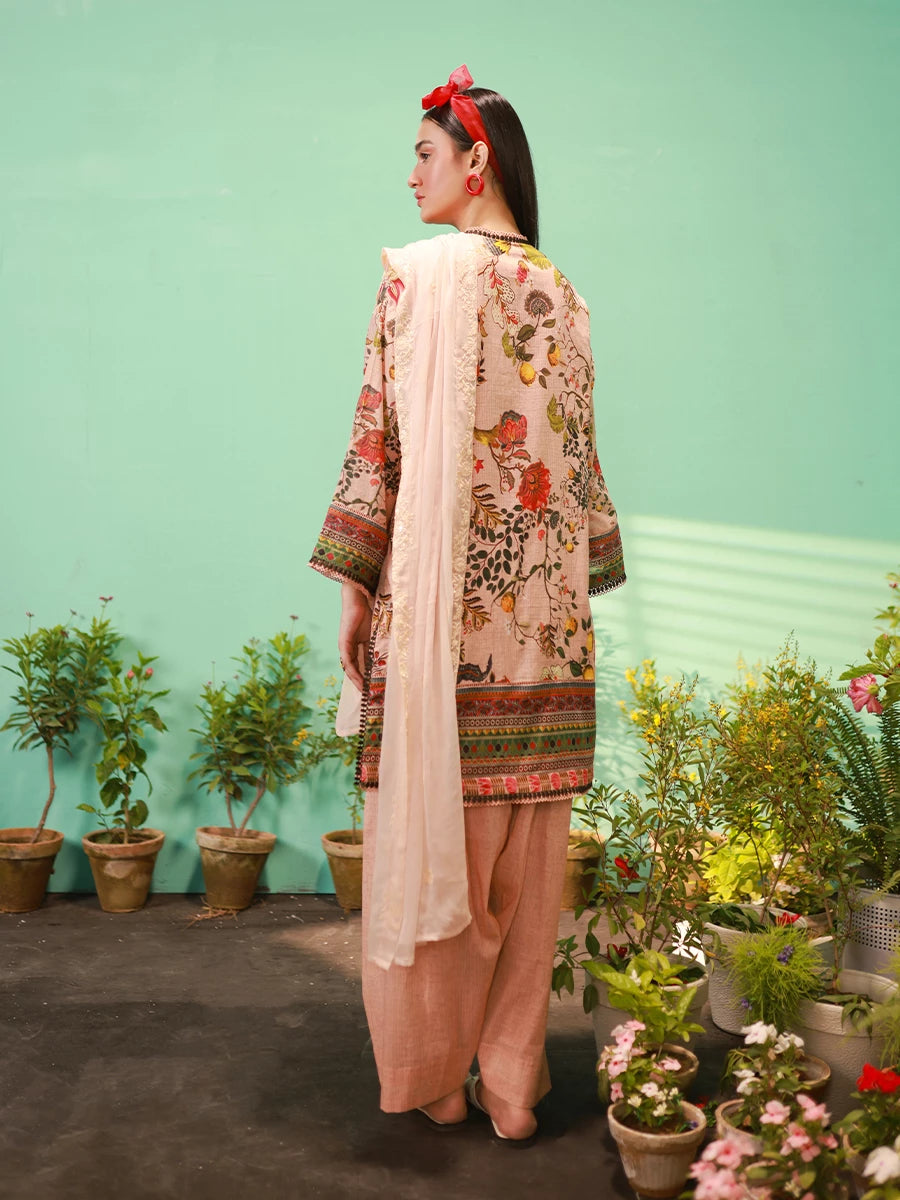 Salitex | Izel Lawn 24 | ROSEBUD - LUXURY LAWN EMBROIDERED SUIT - Official Salitex stockist in UK - Sakeena London