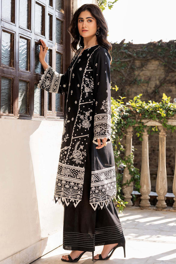 Farasha | Summer Weaves Embroidered Lawn | Midnight Glow - Official Farasha stockist in UK - Sakeena London