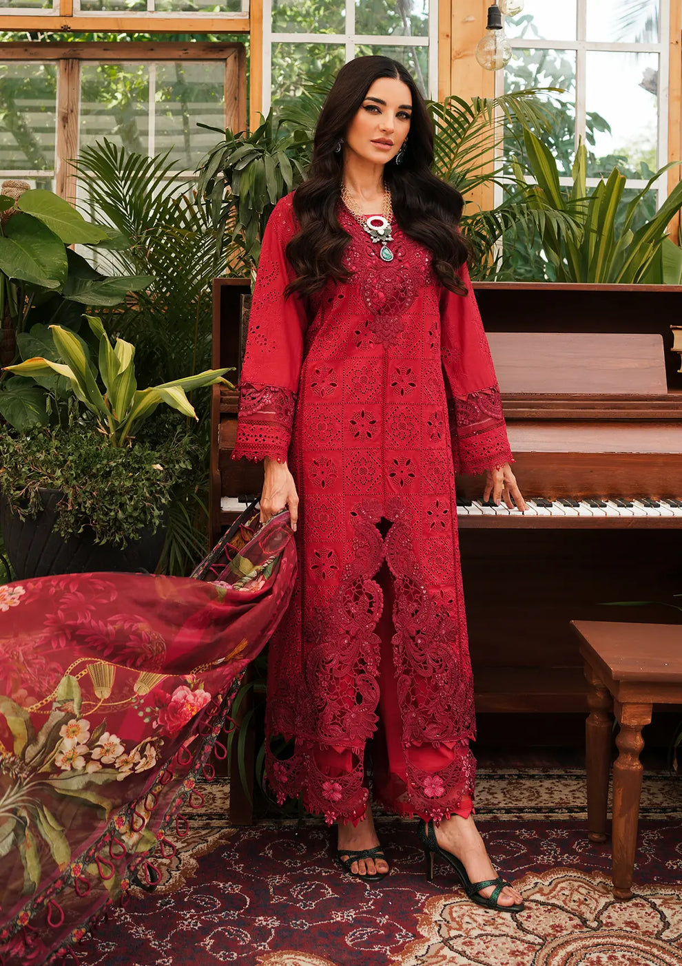 Kahf Premium | Luxury Lawn 24 | KLE-04 Valentino - Official Kahf Premium stockist in UK - Sakeena London