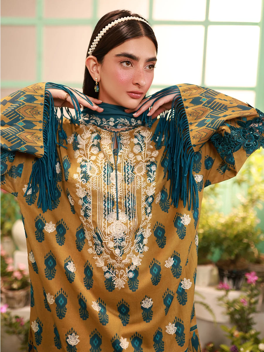 Salitex | Izel Lawn 24 | RADIANCE - LUXURY LAWN EMBROIDERED SUIT - Official Salitex stockist in UK - Sakeena London