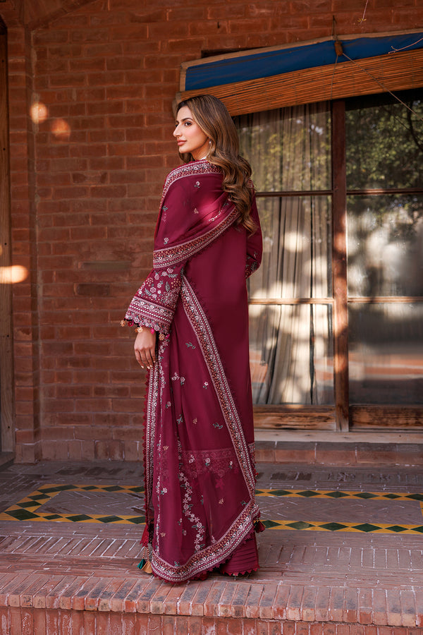 Farasha | Dastoor Embroidered Lawn SS24 | RUBY GLAM - Official Farasha stockist in UK - Sakeena London