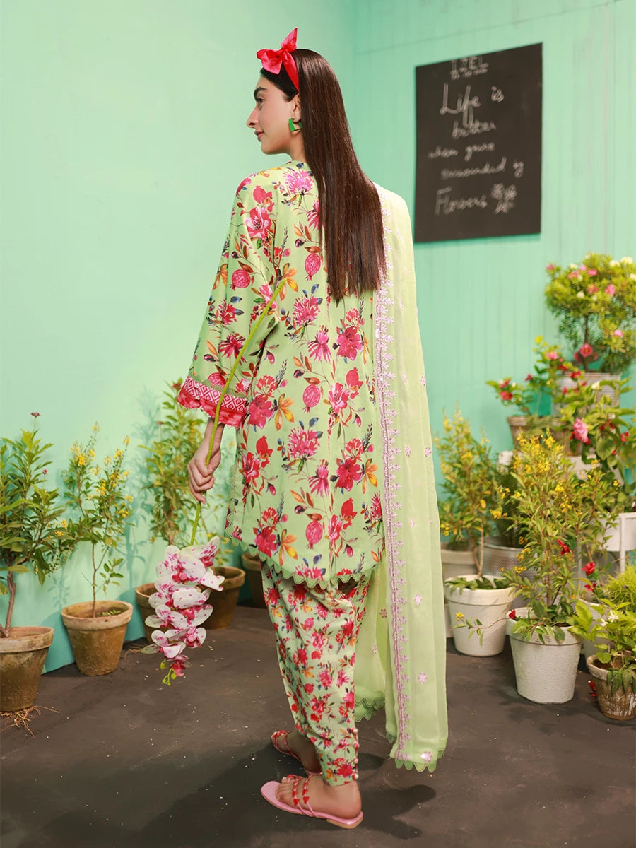 Salitex | Izel Lawn 24 | VIVAD - LUXURY LAWN EMBROIDERED SUIT - Official Salitex stockist in UK - Sakeena London