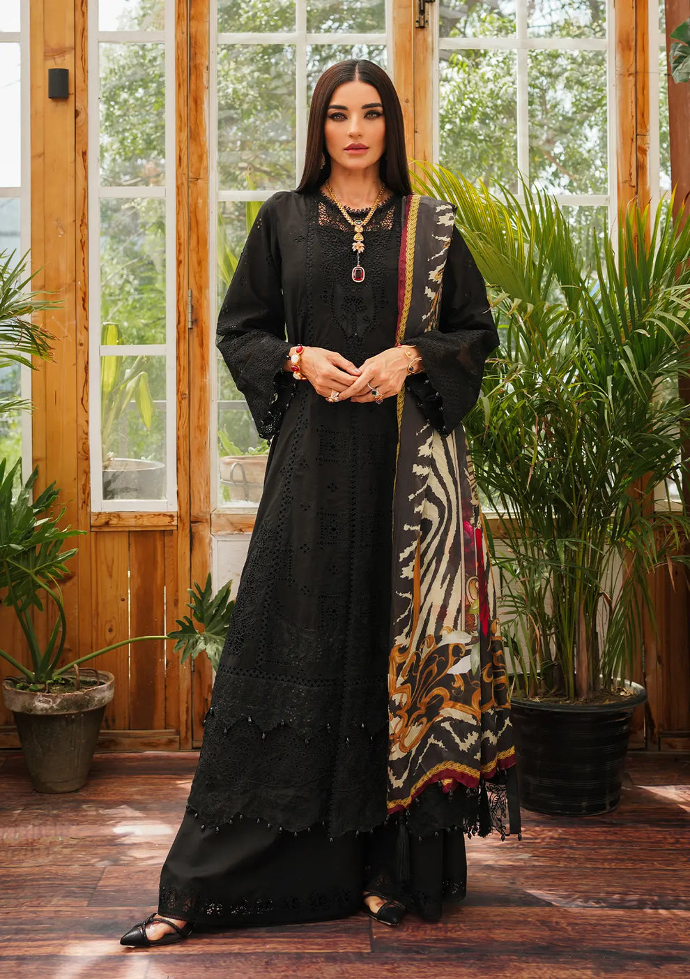 Kahf Premium | Luxury Lawn 24 | KLE-06 Mystery - Official Kahf Premium stockist in UK - Sakeena London