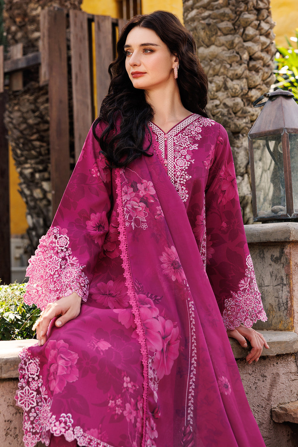 Farasha | Printed Essentials | Fuchsia Flare - Official Farasha stockist in UK - Sakeena London