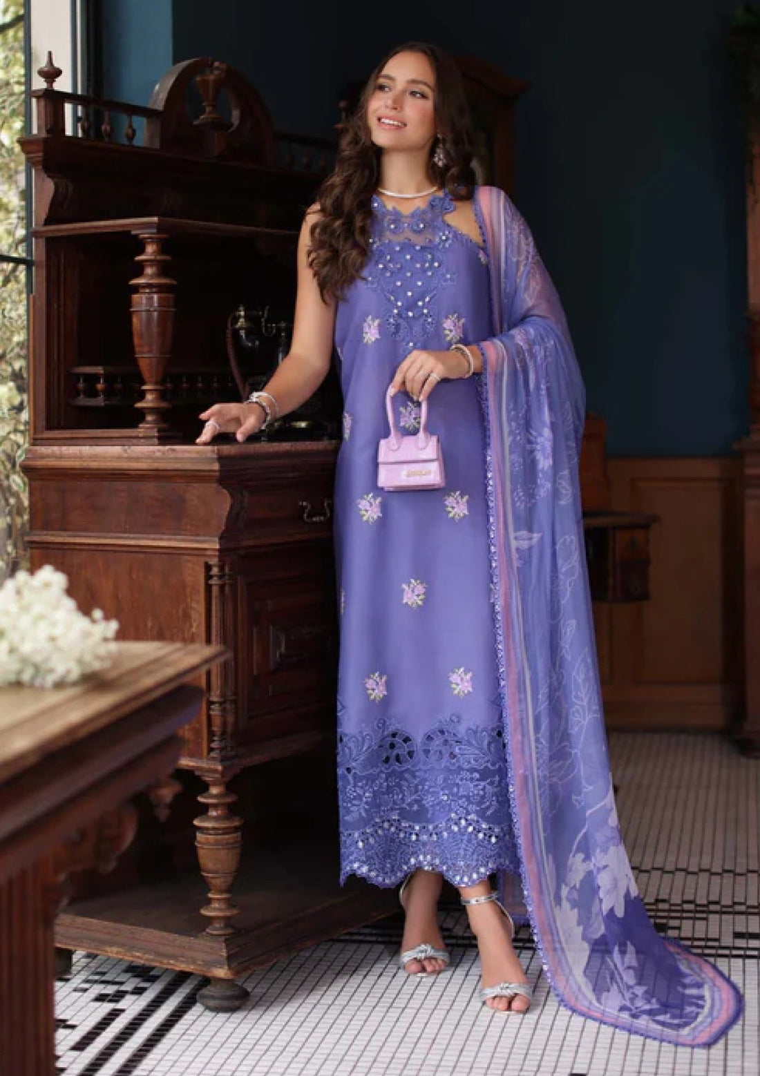 Lawn - Noor By Saadia Asad - Eid Luxury - Schiffli Laserkari 25 - NES#02