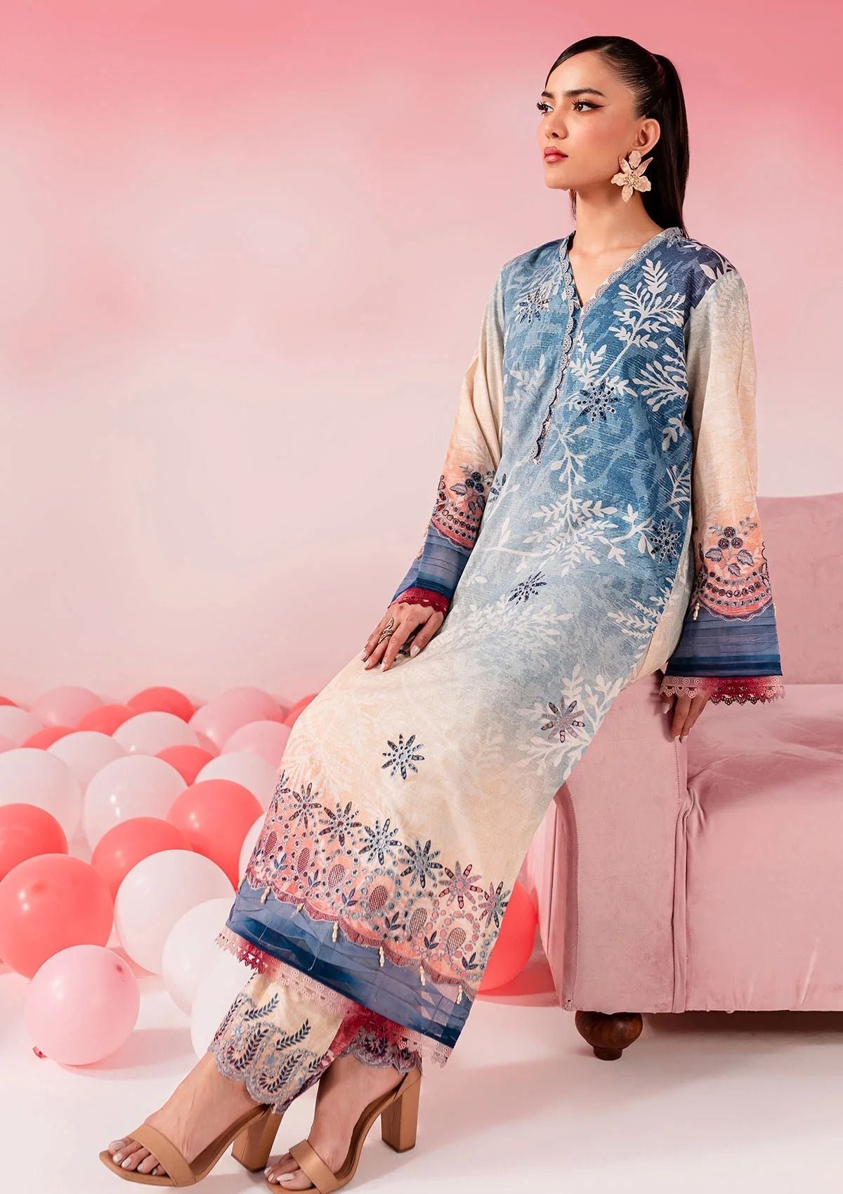 Lawn Collection - Nureh -  Ballerina 24 - NU2#146