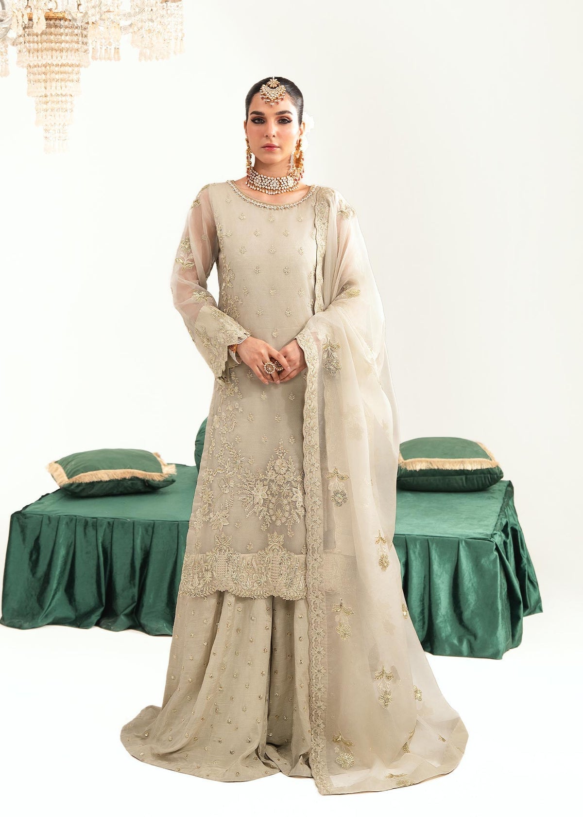 Dastoor | Sajni Luxury Eid Collection 24 | Nahal - Official Dastoor stockist in UK - Sakeena London
