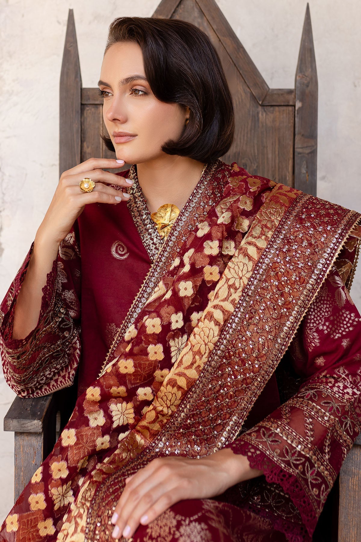 Nureh | Lawn Jacquard | NE-155 - Official Nureh stockist in UK - Sakeena London