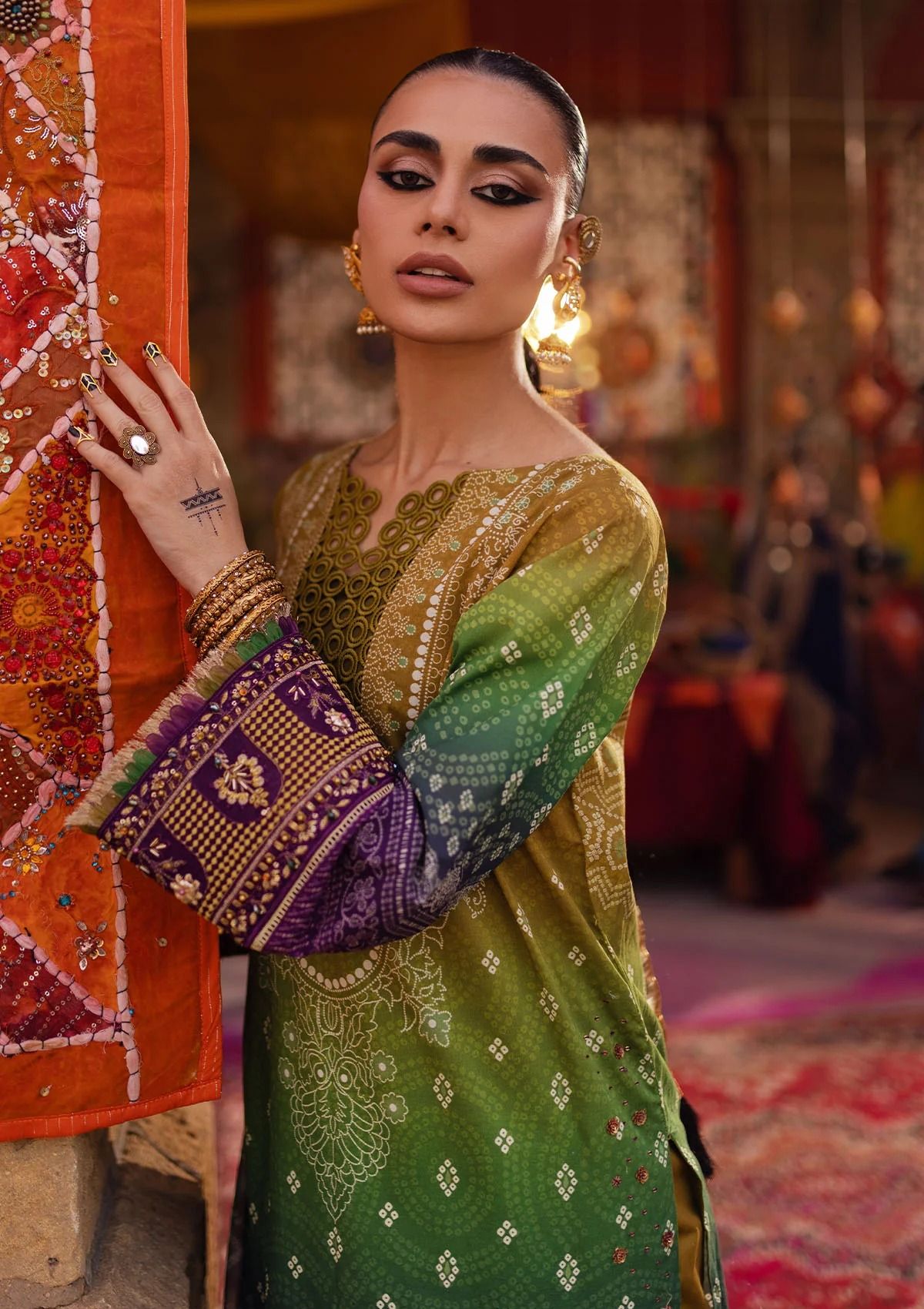 Lawn Collection - Nureh - Bazaar - Hand Embellished - NS24#132