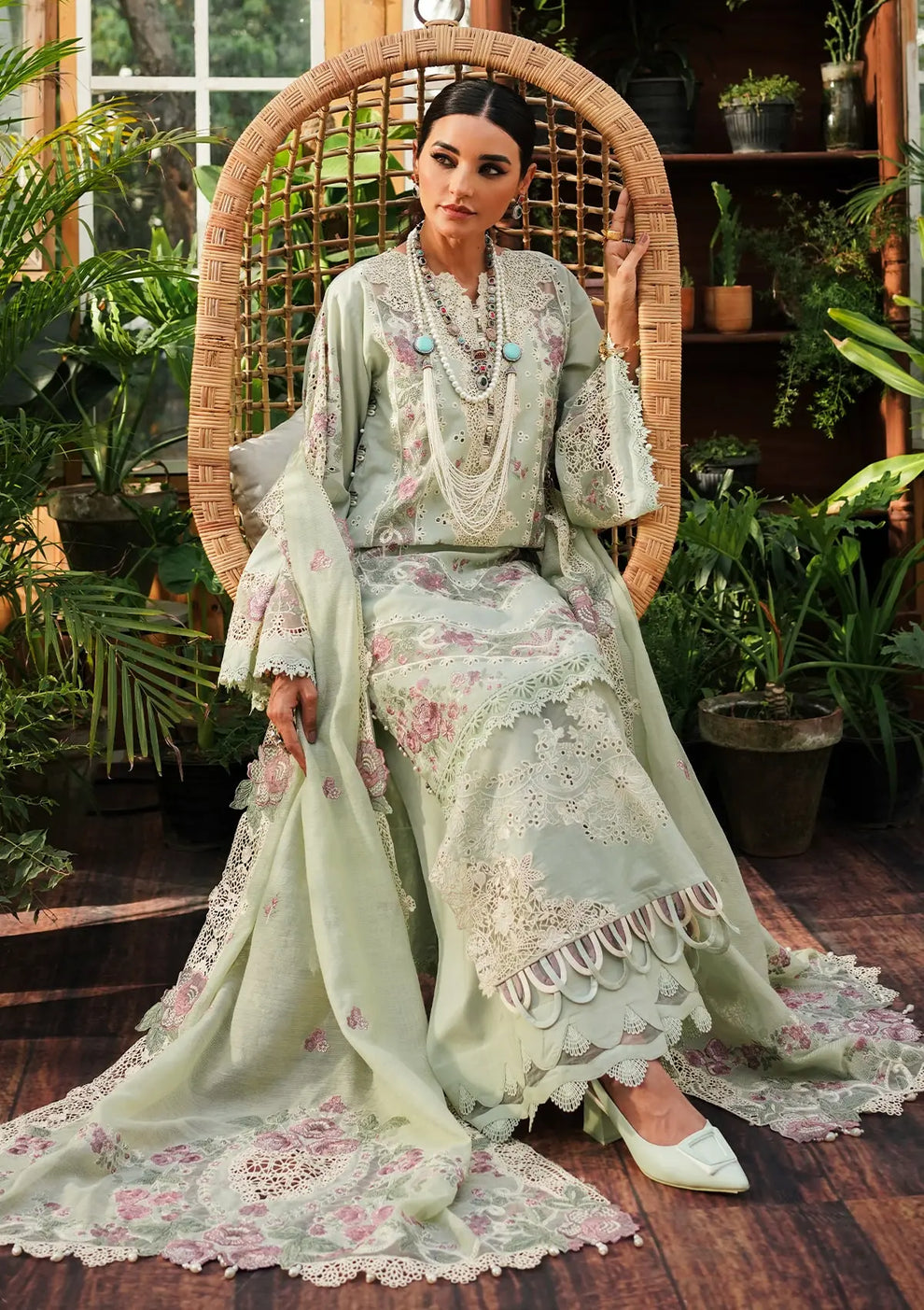 Kahf Premium | Luxury Lawn 24 | KLE-01A Margarita - Official Kahf Premium stockist in UK - Sakeena London