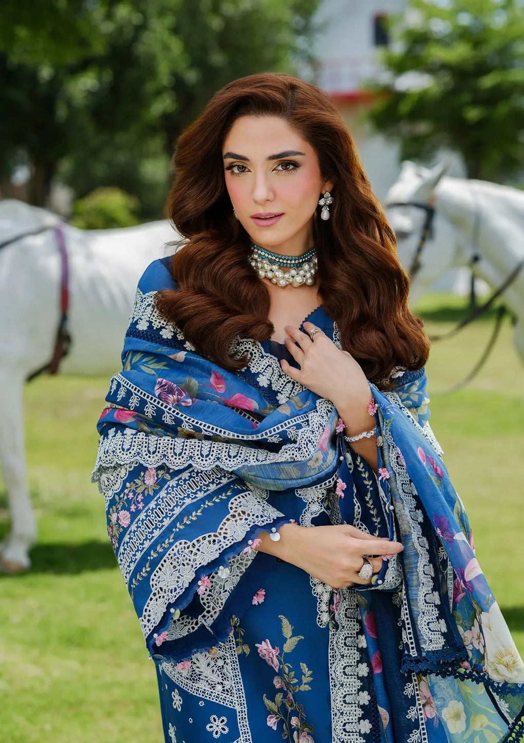 Elaf Premium | Luxury Lawn 25 | ELH-2A ZIVA - Official Elaf Premium stockist in UK - Sakeena London