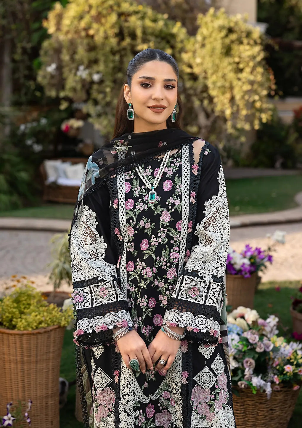 Elaf Premium | Luxury Lawn 25 | ELM-04 MAHJABEEN - Official Elaf Premium stockist in UK - Sakeena London