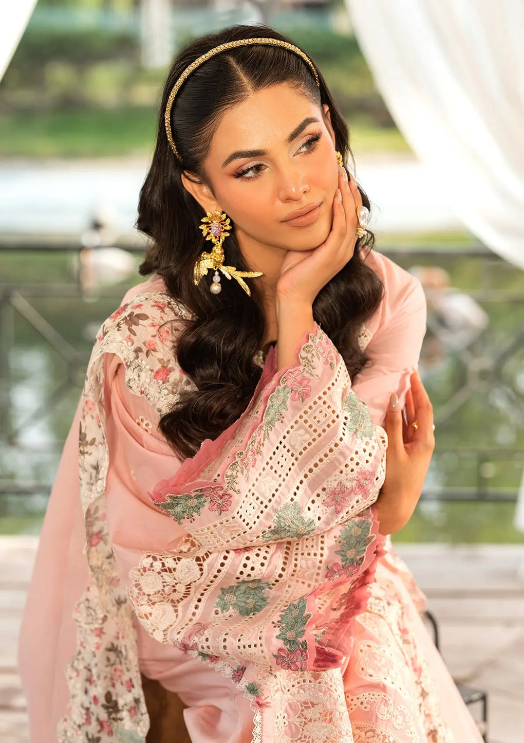 Elaf Premium | Luxury Lawn 25 | ELH-1B SOPHIA - Official Elaf Premium stockist in UK - Sakeena London