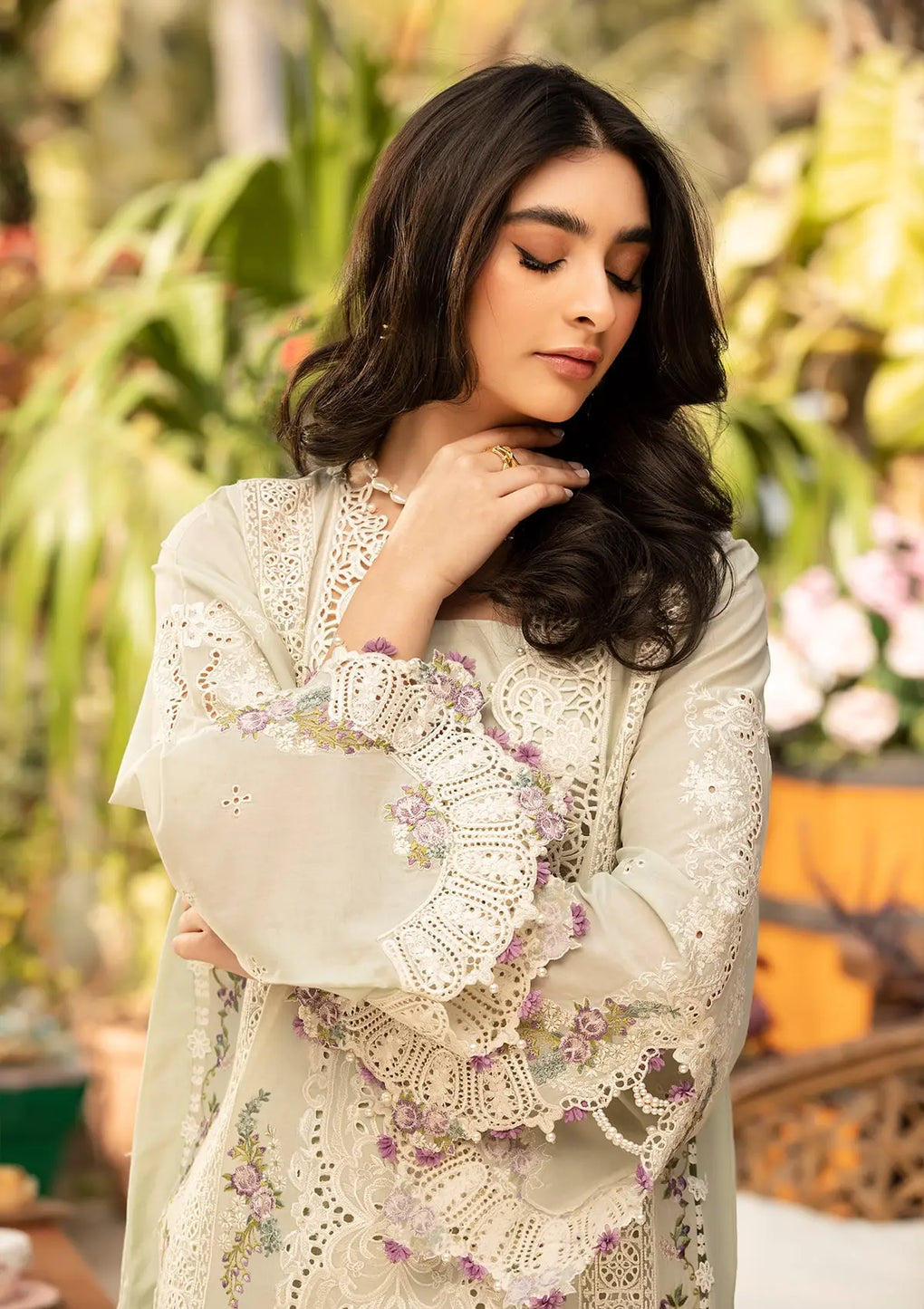 Elaf Premium | Luxury Lawn 25 | ELM-1B SANAA - Official Elaf Premium stockist in UK - Sakeena London