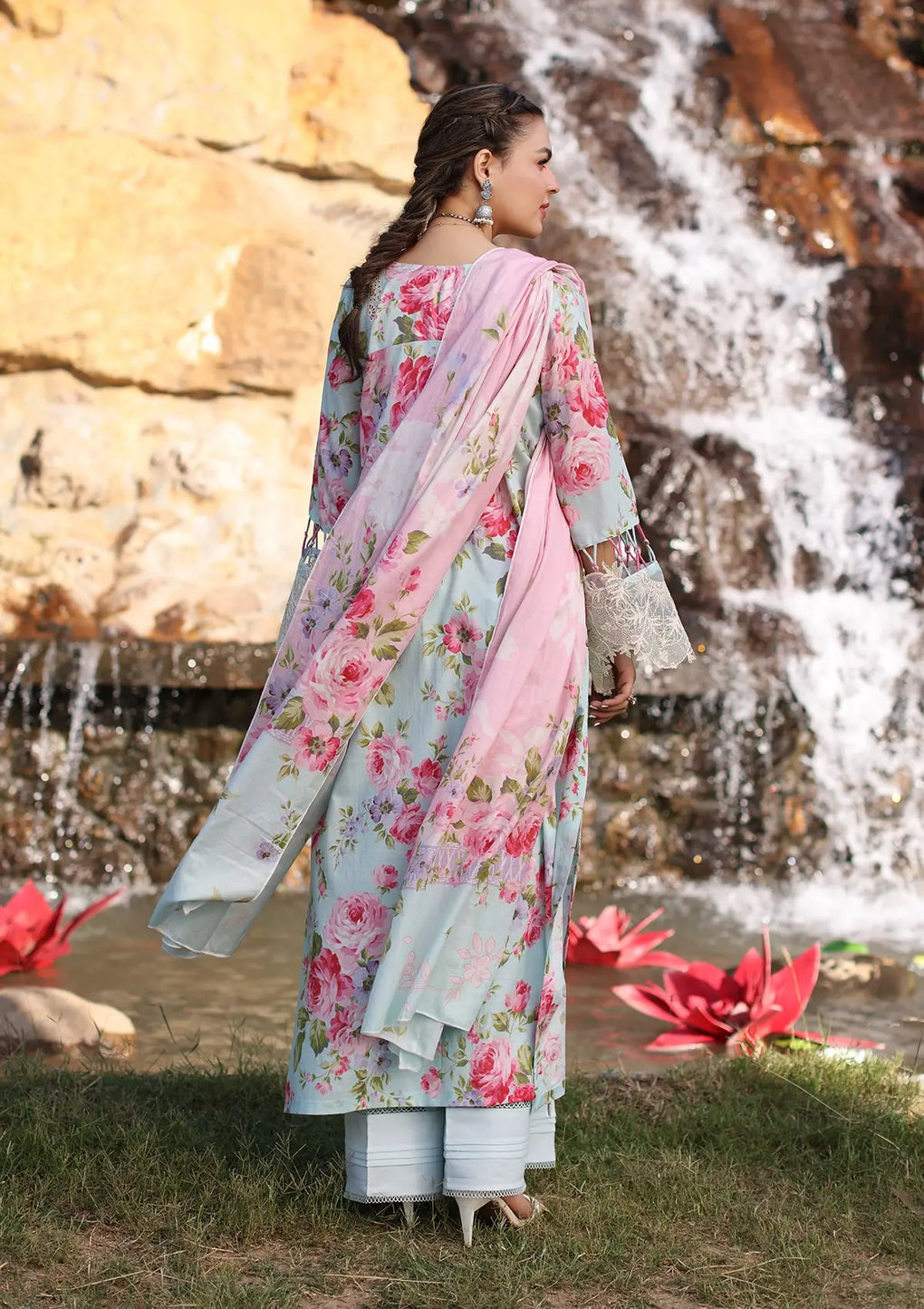 Elaf Premium | Prints Chikankari 24 | 04B GLACIELLA - Official Elaf Premium stockist in UK - Sakeena London