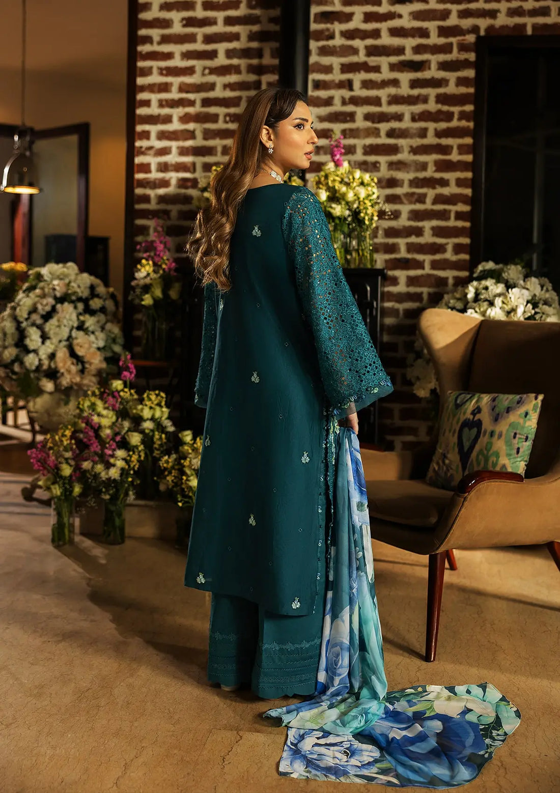 Kahf Premium | Luxury Lawn 25 | KLR-06 Whimsy - Official Kahf Premium stockist in UK - Sakeena London