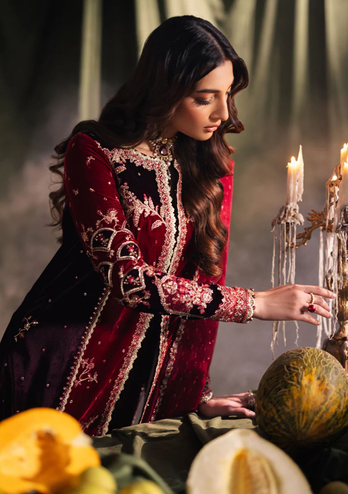 Winter Collection - Qalamkar - Velvet Edit - QV24#04 - KESIA