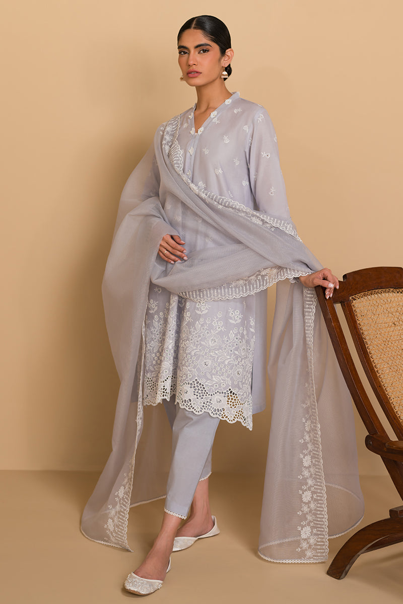 Cross Stitch | Chikankari Lawn Collection | P-05 - Official Cross Stitch stockist in UK - Sakeena London