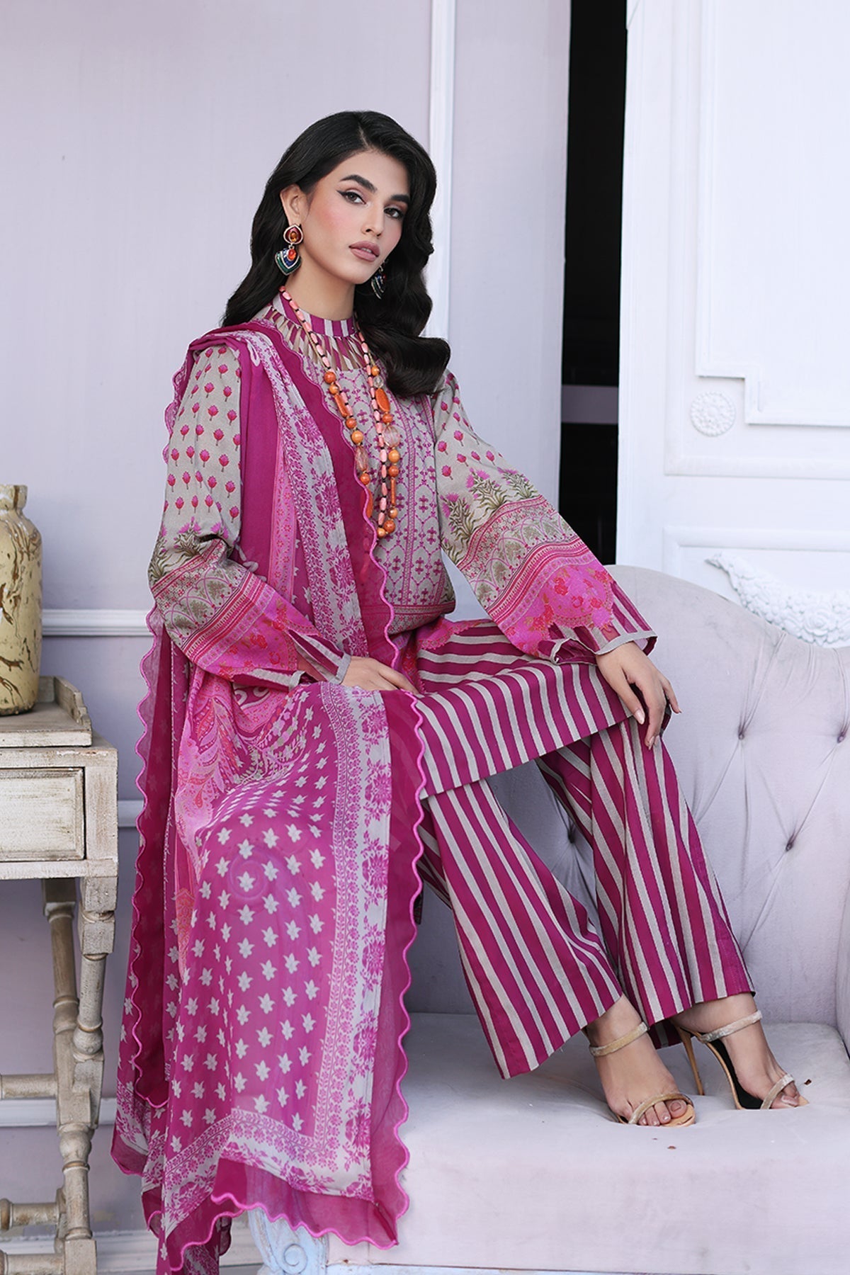 Charizma | Lawn Collection 24 | CPS4-04 - Official Charizma stockist in UK - Sakeena London