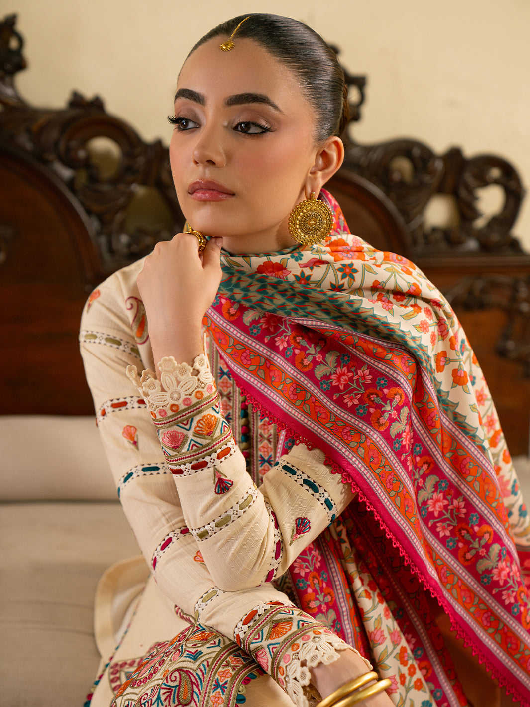 Bin Ilyas | Gulrukh Khaddar 25 | 61-A - Official Bin Ilyas stockist in UK - Sakeena London