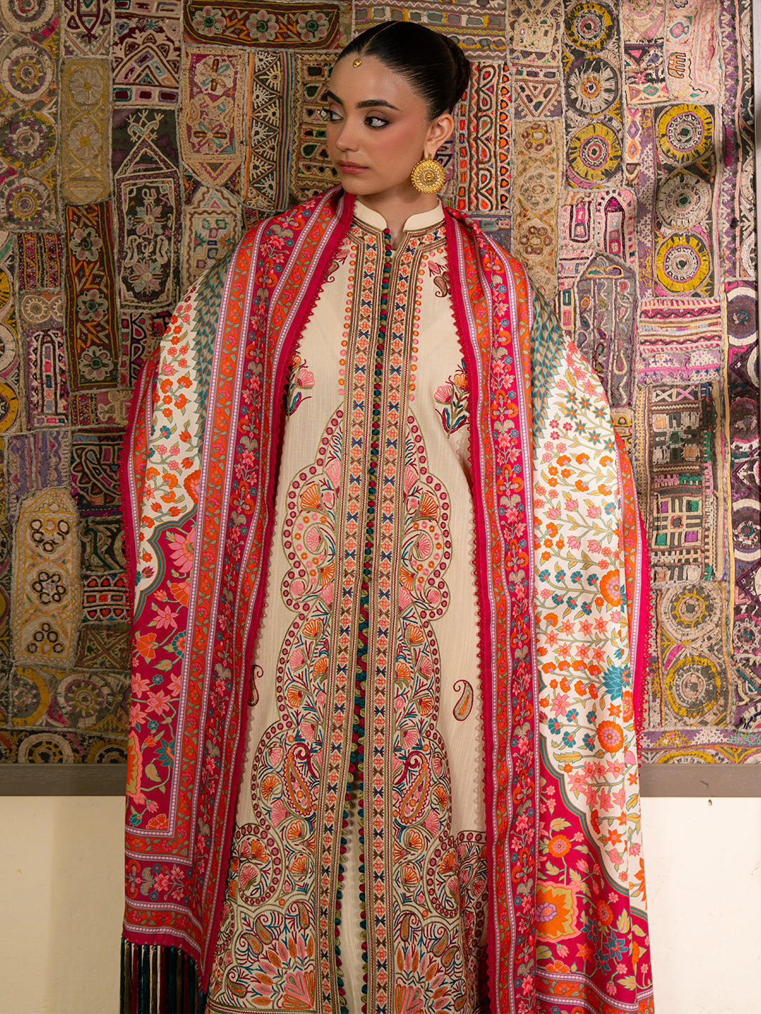 Bin Ilyas | Gulrukh Khaddar 25 | 61-A - Official Bin Ilyas stockist in UK - Sakeena London
