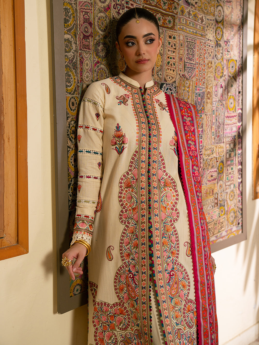 Bin Ilyas | Gulrukh Khaddar 25 | 61-A - Official Bin Ilyas stockist in UK - Sakeena London