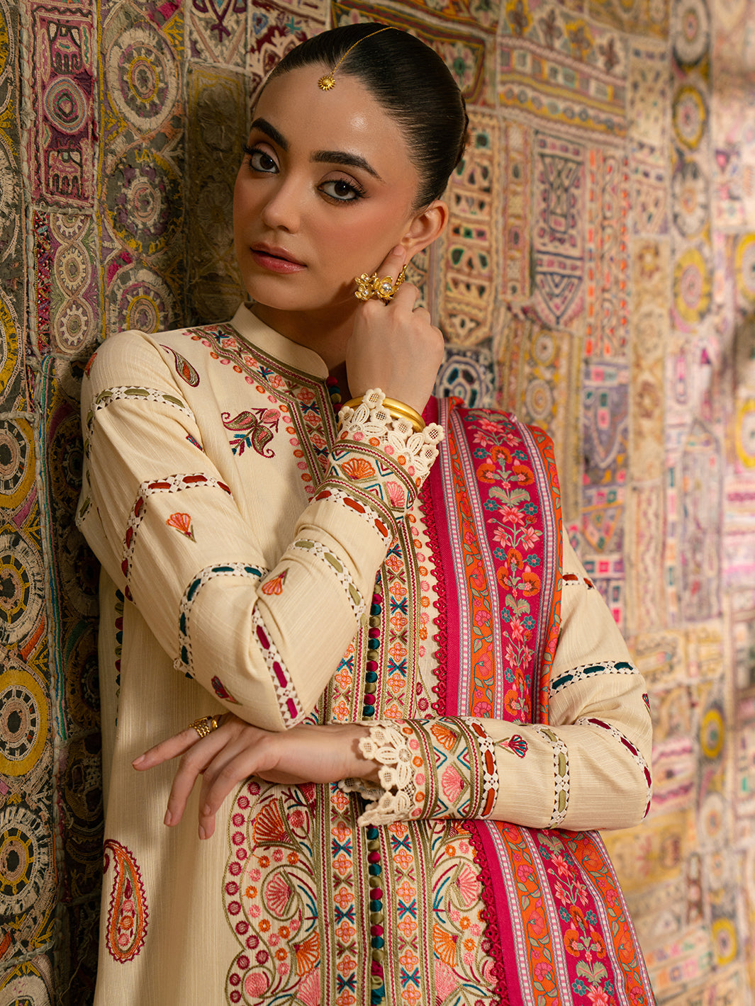 Bin Ilyas | Gulrukh Khaddar 25 | 61-A - Official Bin Ilyas stockist in UK - Sakeena London