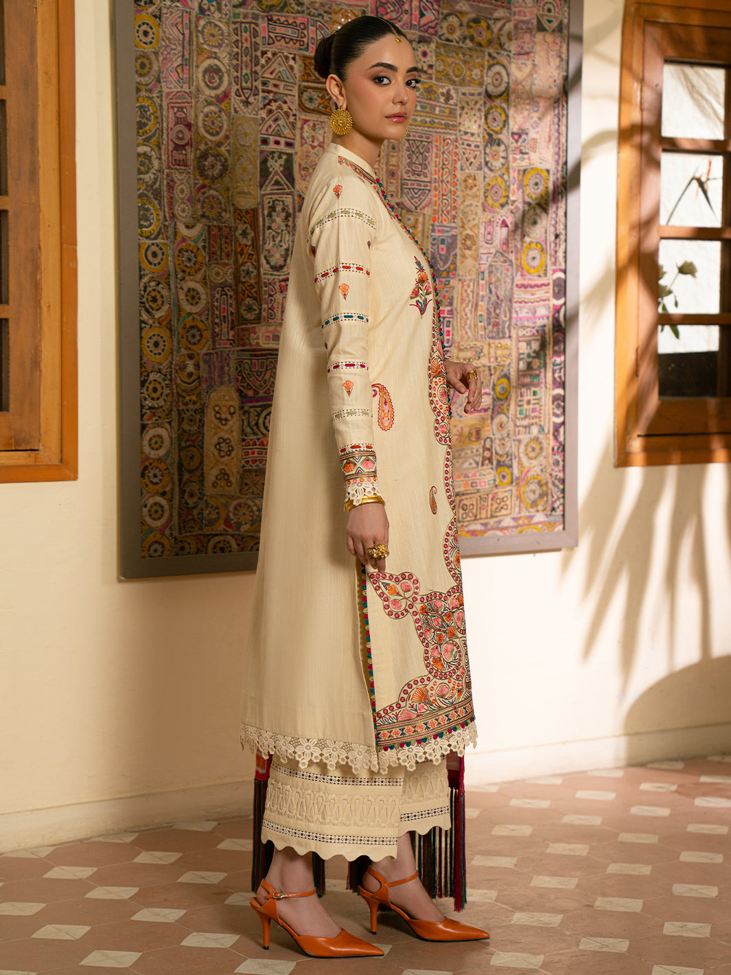 Bin Ilyas | Gulrukh Khaddar 25 | 61-A - Official Bin Ilyas stockist in UK - Sakeena London