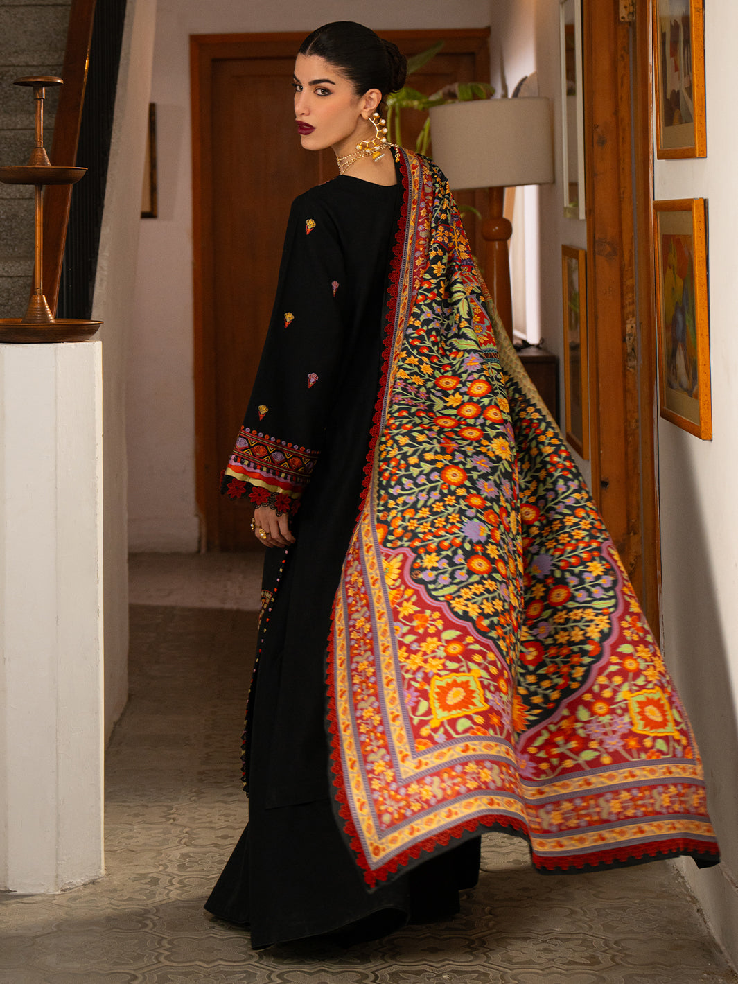 Bin Ilyas | Gulrukh Khaddar 25 | 61-B - Official Bin Ilyas stockist in UK - Sakeena London